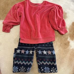 Garanimals fleece top and bottoms set